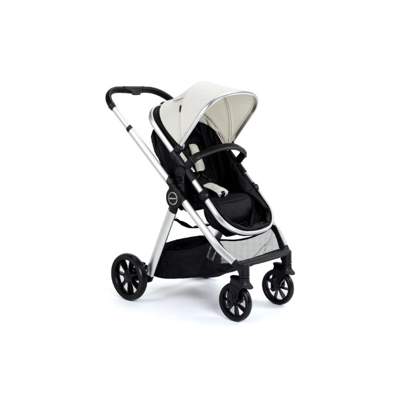 Black BABYMORE MIMI TRAVEL SYSTEM PECAN I-SIZE CAR SEAT WITH ISOFIX BASE - SILVER