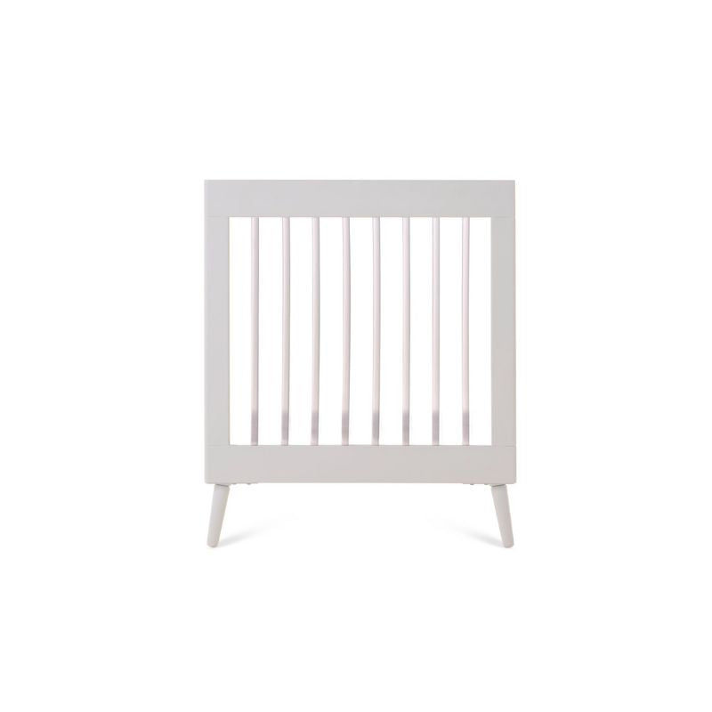 Light Gray OBABY MAYA COT BED - WHITE + ACRYLIC