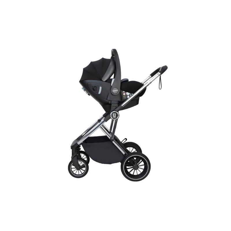 Babymore Chia Travel System Pecan + Base - Pearl Grey