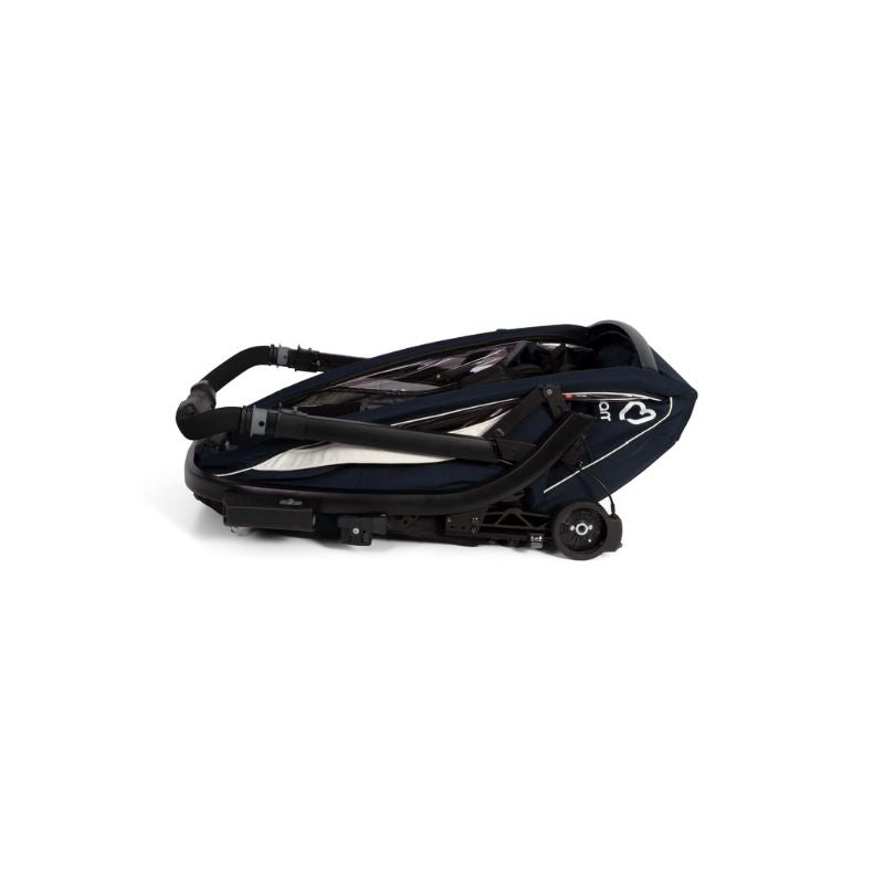 HAMAX BREEZE CHILD BIKE TRAILER - NAVY + CREAM