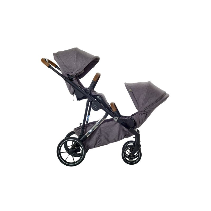 Dark Slate Gray MEE-GO UNO PLUS 2 IN 1 PRAM & PUSHCHAIR - GREY CHROME