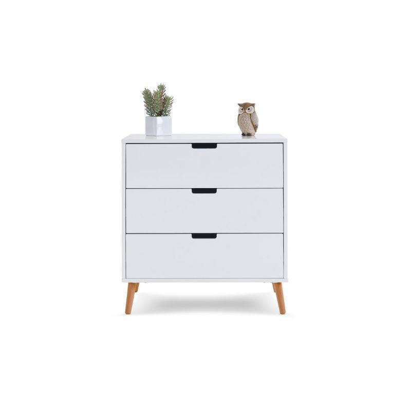 Lavender OBABY MAYA CHANGING UNIT - WHITE + NATURAL