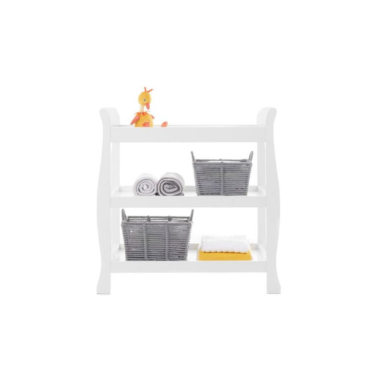 OBaby Stamford Space Saver Sleigh Cot - White