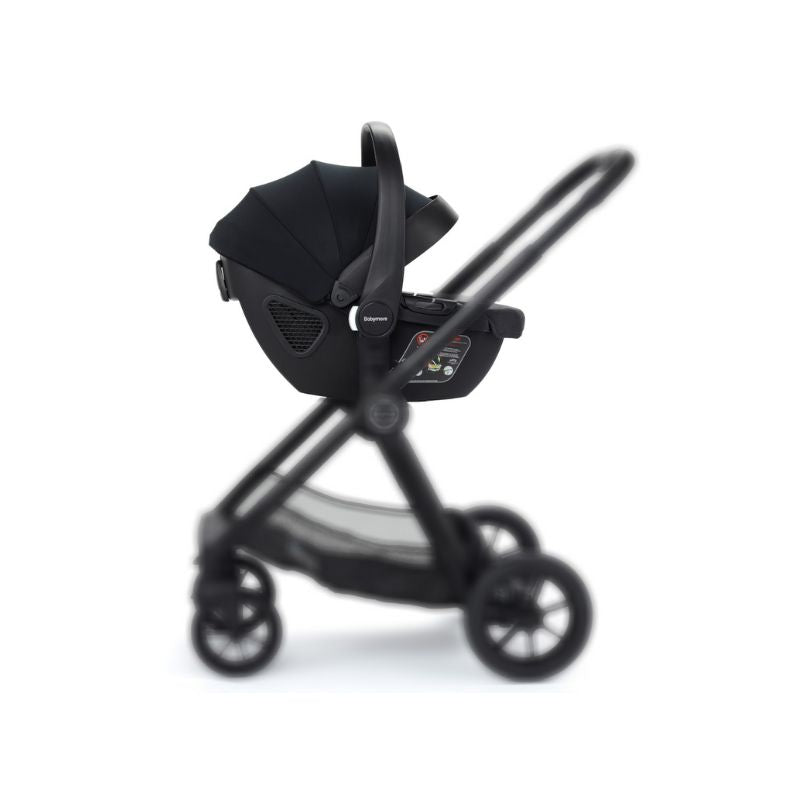 Babymore Coco i-Size Baby Car Seat with Isofix Base - Grey + Black