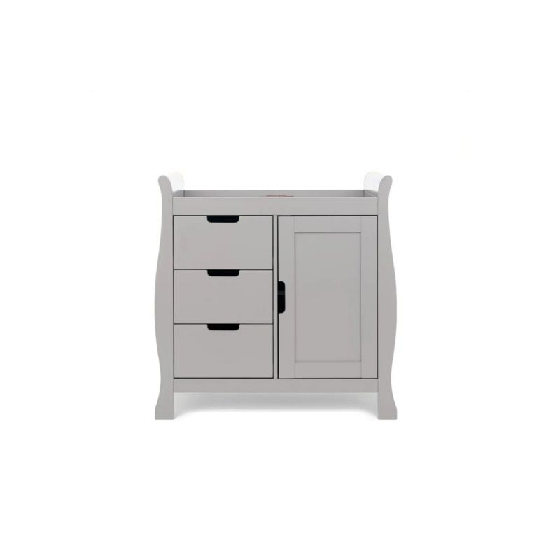 Stamford Sleigh Closed Changing Unit - Warm Grey