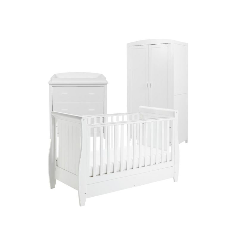 Babymore Stella 3 Piece Nursery Furniture Set – White
