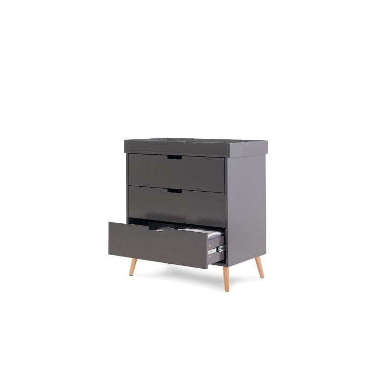 Dim Gray OBABY MAYA CHANGING UNIT - SLATE + NATURAL