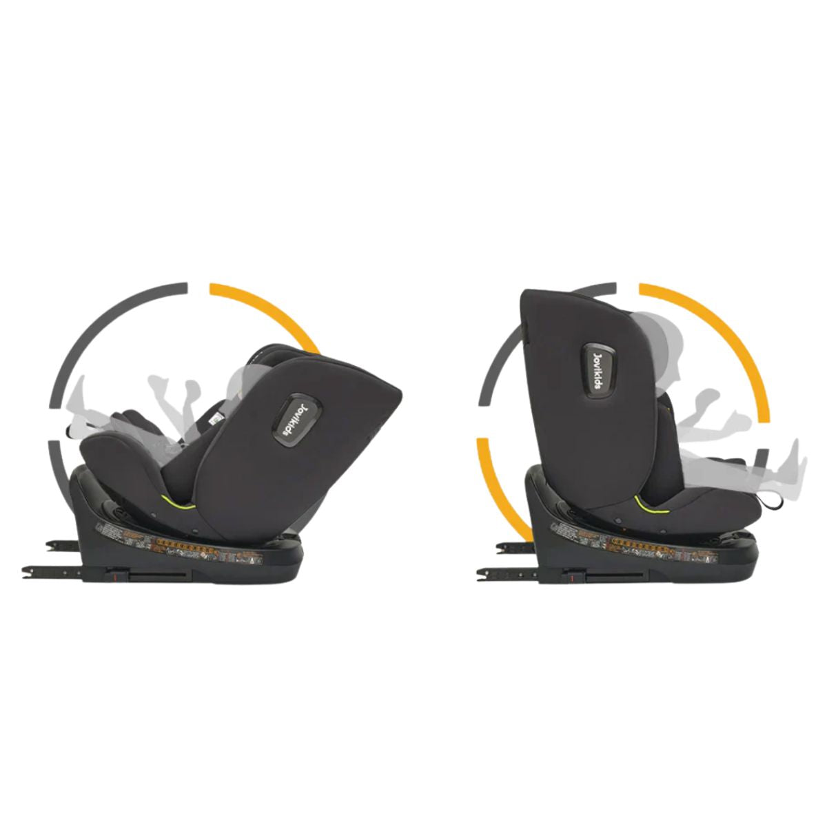 Jovikids Ranger TT 360° Swivel i-Size Car Seat 40-150cm From Birth to 12 Years - Black