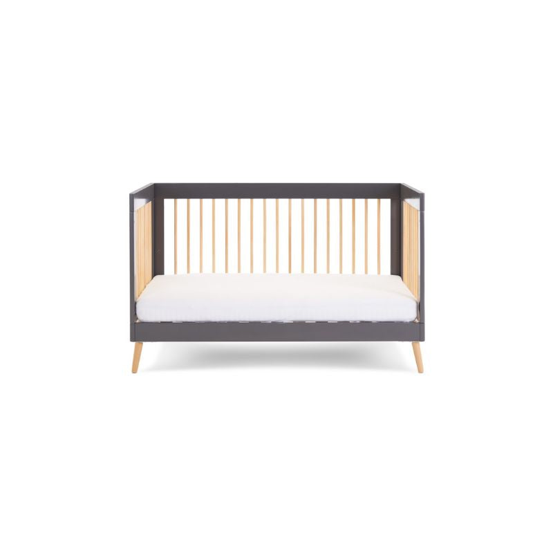 Dim Gray OBABY MAYA COT BED - SLATE + NATURAL