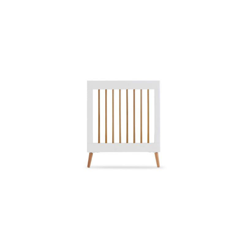 Lavender OBABY MAYA COT BED - WHITE + NATURAL