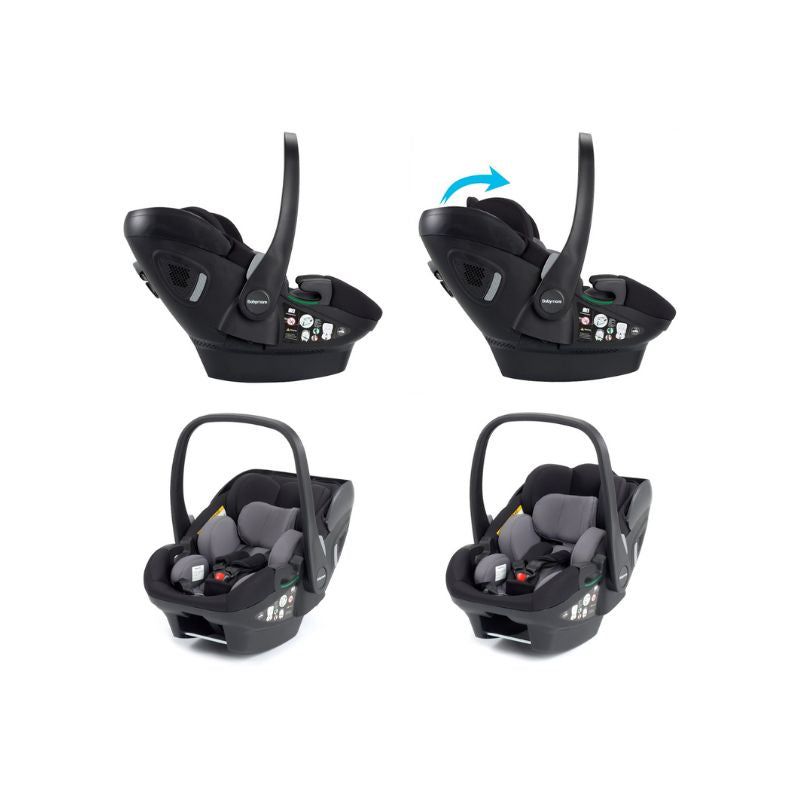 Babymore Chia Travel System Pecan + Base - Pearl Grey