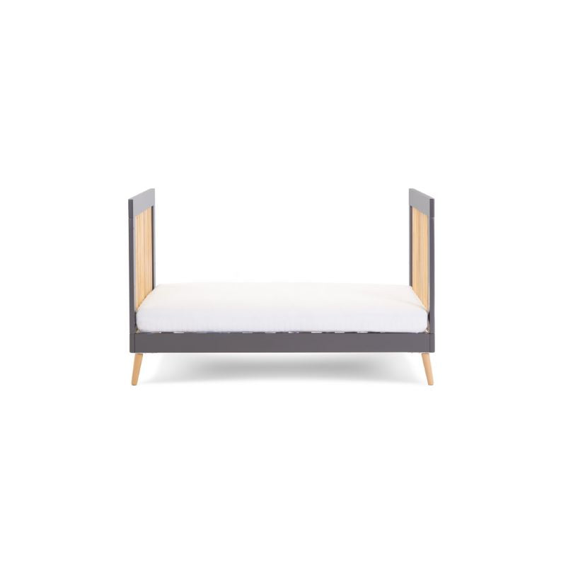 Dim Gray OBABY MAYA COT BED - SLATE + NATURAL