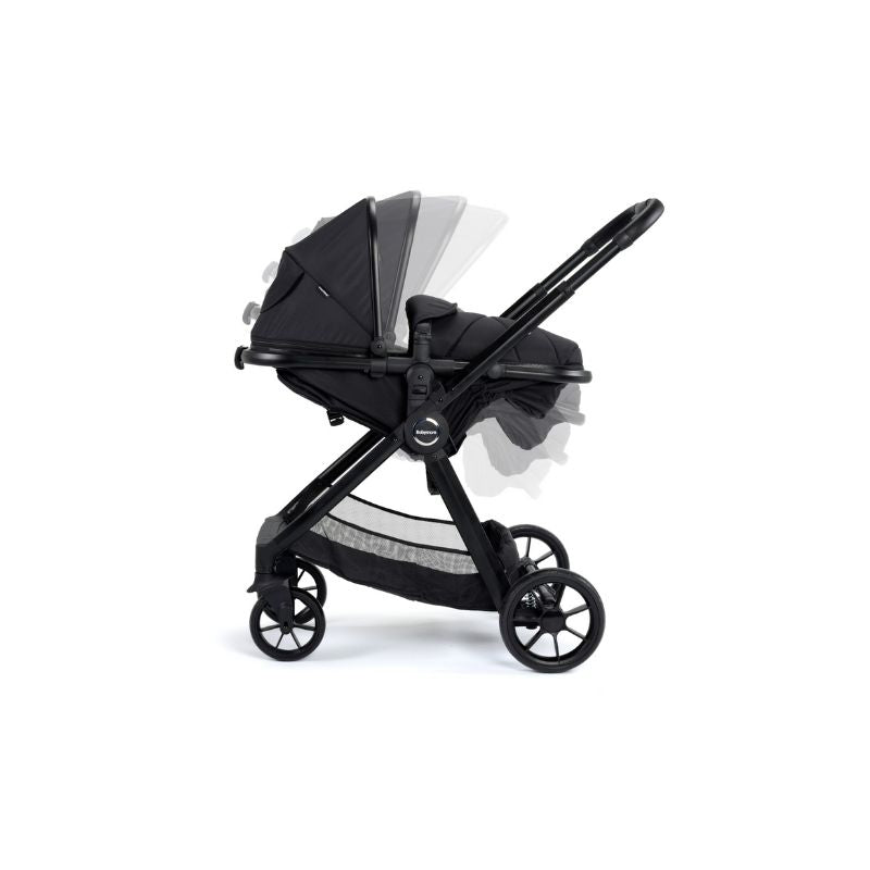 Babymore Mimi Travel System Pecan I-Size Car Seat + ISOFIX Base – Black