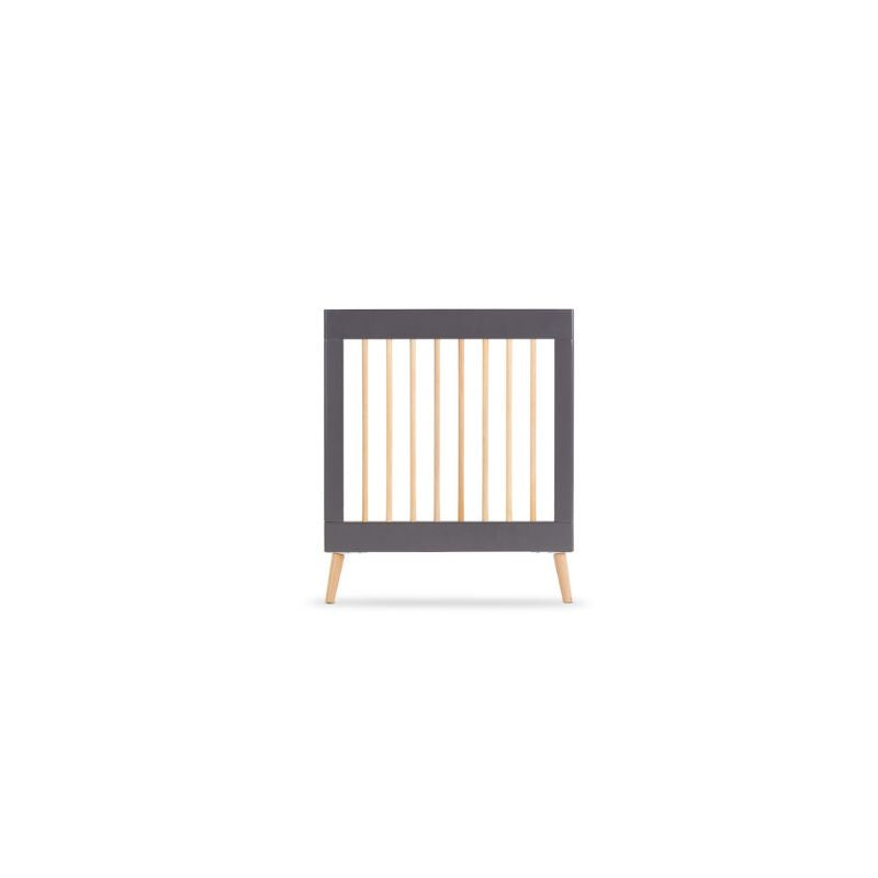 Dim Gray OBABY MAYA COT BED - SLATE + NATURAL
