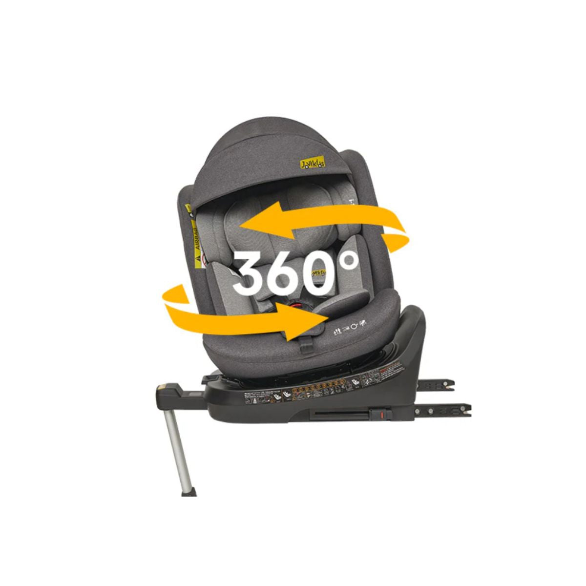 Jovikids Ranger 360° Swivel Convertible i-Size Car Seat 40-150cm – From Birth to 12 Years