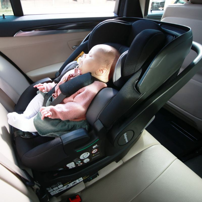 Babymore Pecan i-Size Baby Car Seat with Isofix Base - Black - Prime Baby Gear