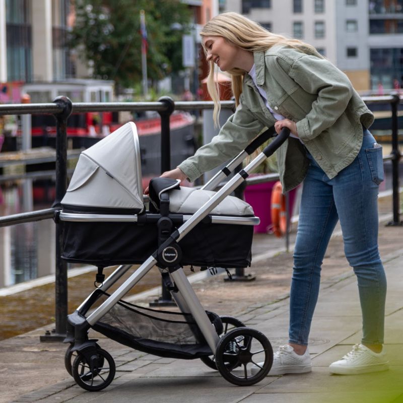 Babymore Mimi Travel System Coco with I-Size Car Seat – Silver