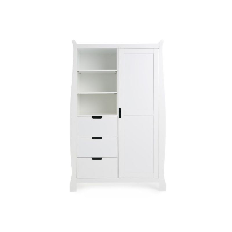 OBaby Stamford Luxe Sleigh 3 Piece Room Set - White