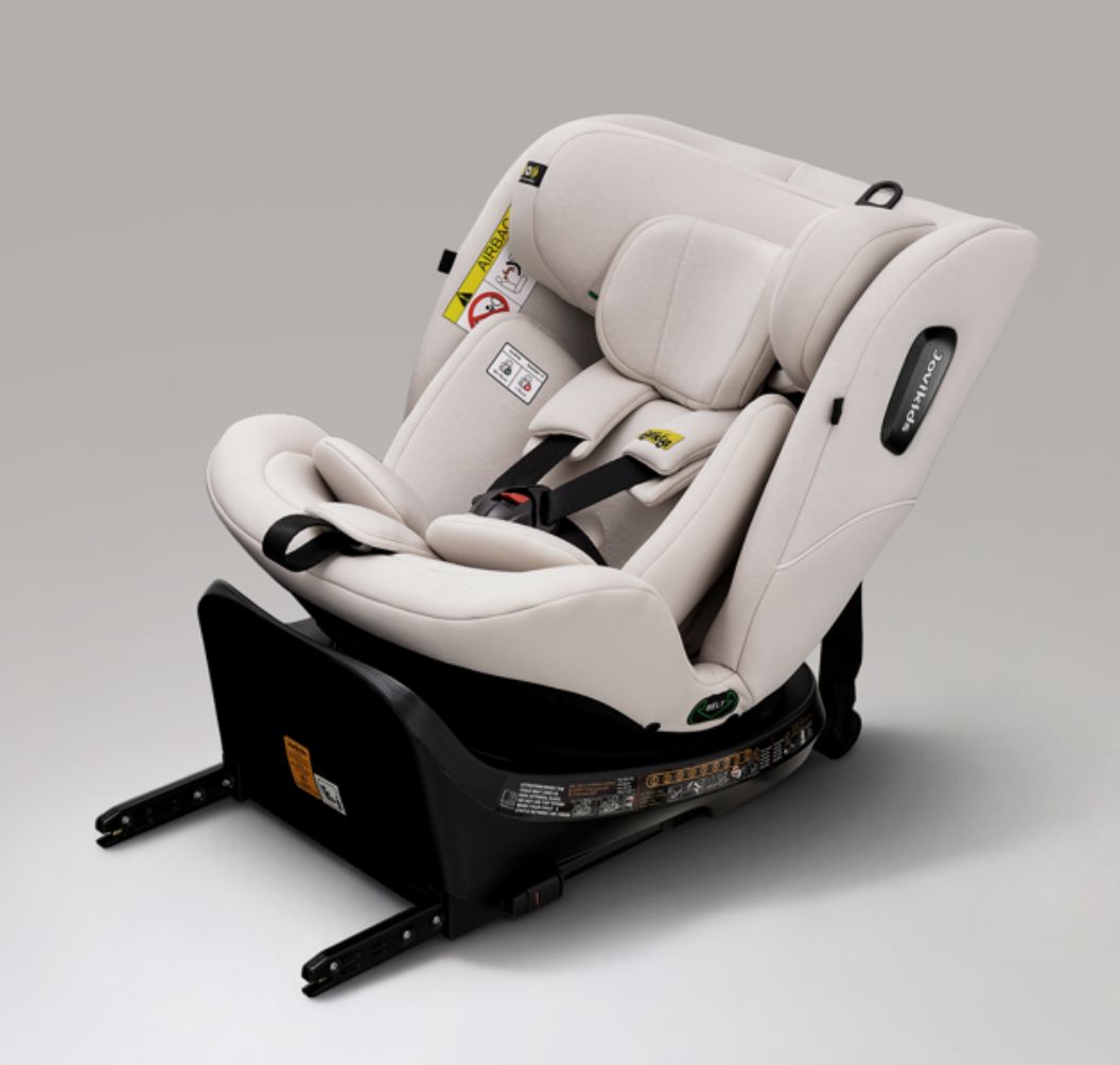 Jovikids Ranger TT - i-Size 360° Rotating Car Seat (40-150 cm) All-in-One ISOFIX & Top Tether Car Seat - Milkstone