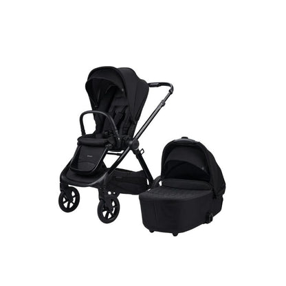 Bababing Raffi MKII - 12 Piece Travel Bundle + Spin Car Seat & ISOFIX base - Gloss Black