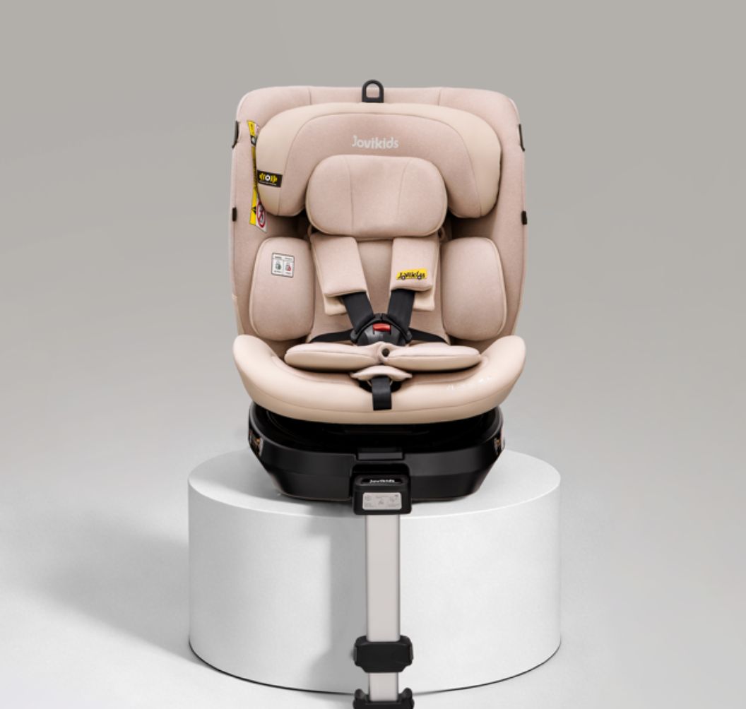 Jovikids Ranger 2 - i-Size 360° Rotating Car Seat with Canopy – 40-150cm All-in-One + ISOFIX Rosewood