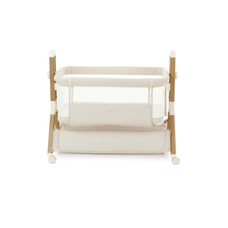 OBaby Cloud Bedside Crib - Oatmeal