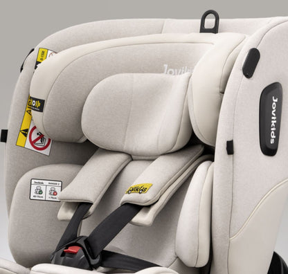 Jovikids Ranger 2 - i-Size 360° Rotating Car Seat with Canopy – 40-150cm All-in-One + ISOFIX Milkstone