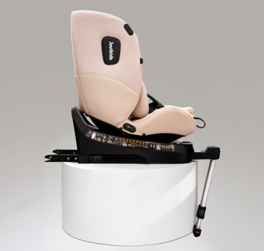 Jovikids Ranger 2 - i-Size 360° Rotating Car Seat with Canopy – 40-150cm All-in-One + ISOFIX Rosewood