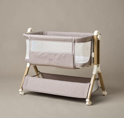 Obaby Cloud Bedside Crib – Nutmeg | Adjustable Bedside Sleeper & Newborn Crib with Mattress (Copy) (Copy)
