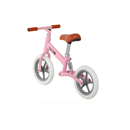 HOMCOM 12" Toddler Balance Bike | Adjustable Seat | No Pedal Training Bike | Ages 2–5 Year - Pink