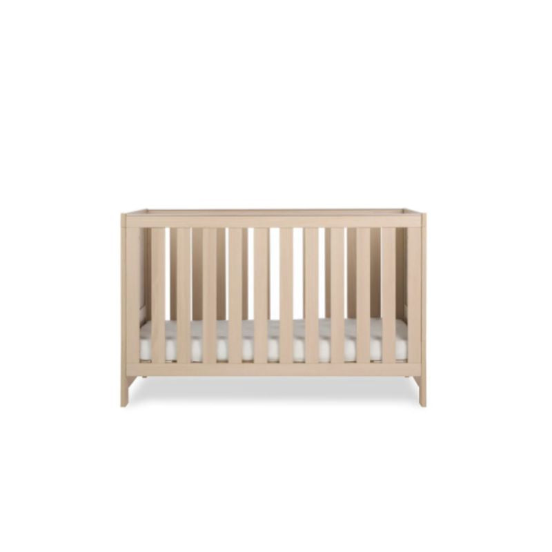 Obaby Nika 3 Piece Nursery Room Set | Cot Bed, Changing Unit & Wardrobe - Aspen