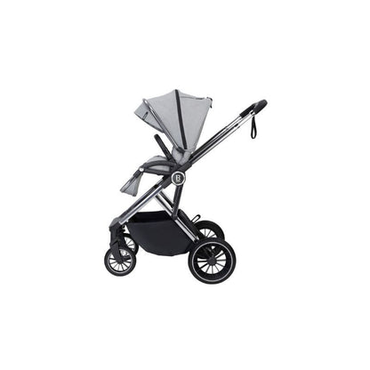 Light Gray BABYMORE CHIA 2 IN 1  PRAM & PUSHCHAIR – PEARL GREY