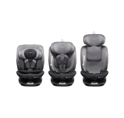 Cozy N Safe Galaxy i-Size 360° Rotating Car Seat (40–150cm) | Birth to 12 Years | ISOFIX & Top Tether - Black / Grey