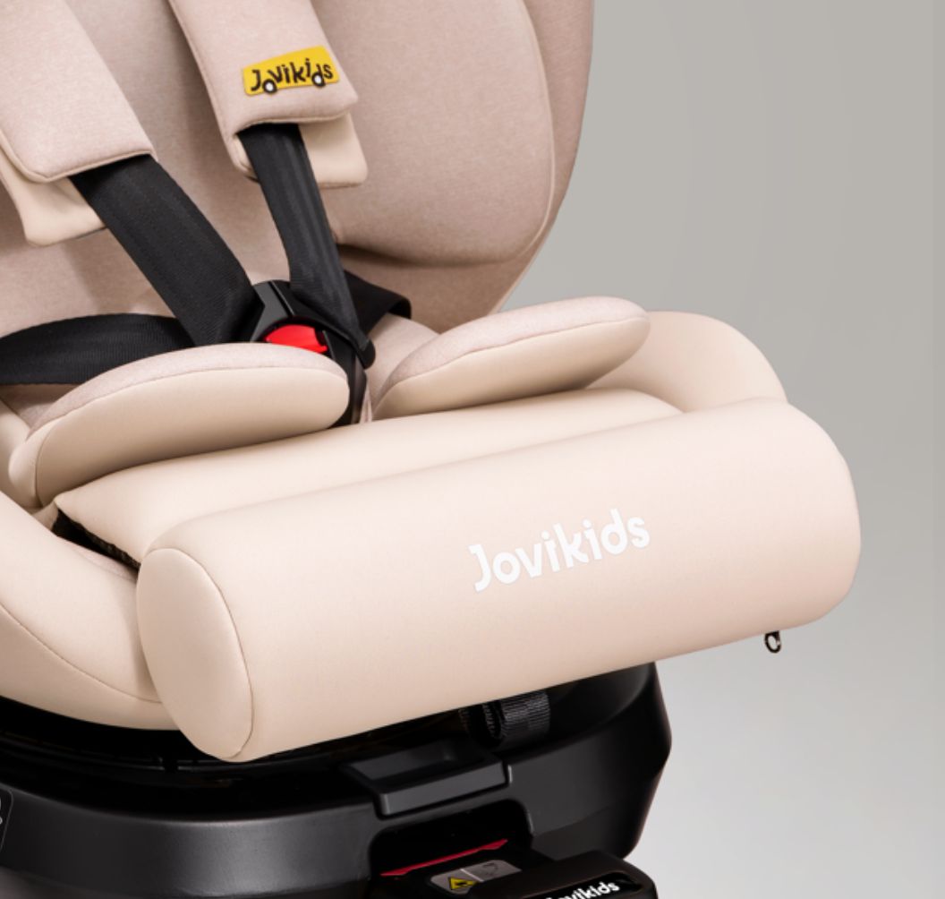 Jovikids Ranger 2 - i-Size 360° Rotating Car Seat with Canopy – 40-150cm All-in-One + ISOFIX Rosewood