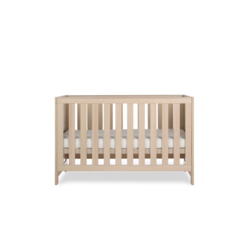 Obaby Nika 3 Piece Nursery Room Set | Cot Bed, Changing Unit & Wardrobe - Aspen