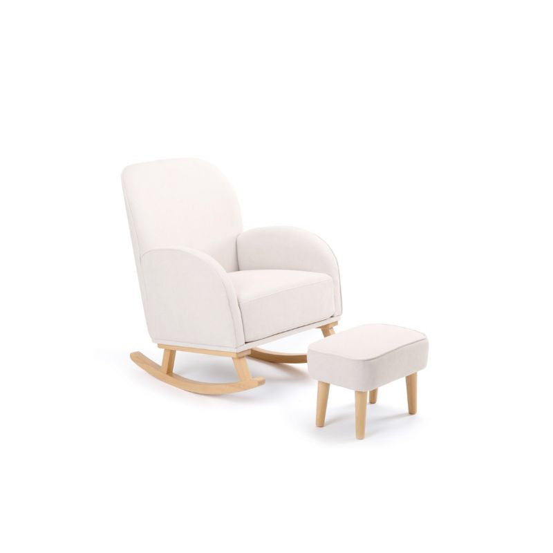 Babymore Freya Nursing Chair with Footstool – Cream