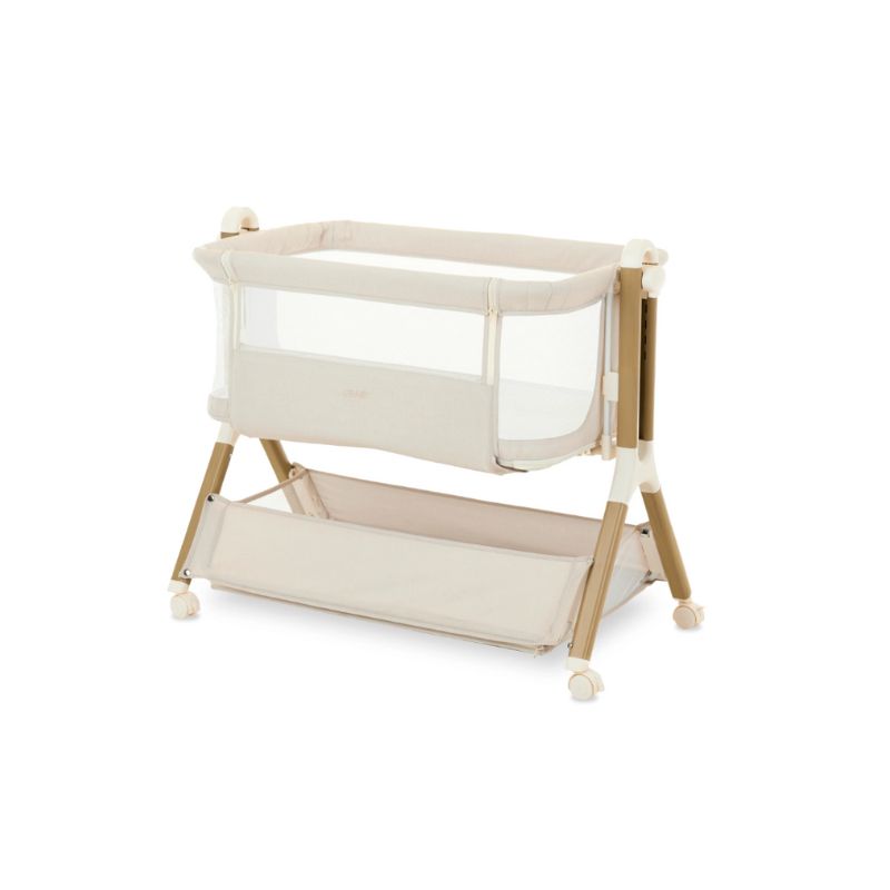 OBaby Cloud Bedside Crib - Oatmeal