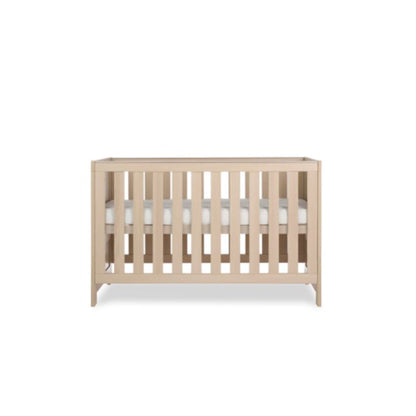 Obaby Nika 3 Piece Nursery Room Set | Cot Bed, Changing Unit & Wardrobe - Aspen