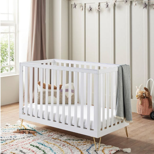 Babymore Kimi Cot Bed – White