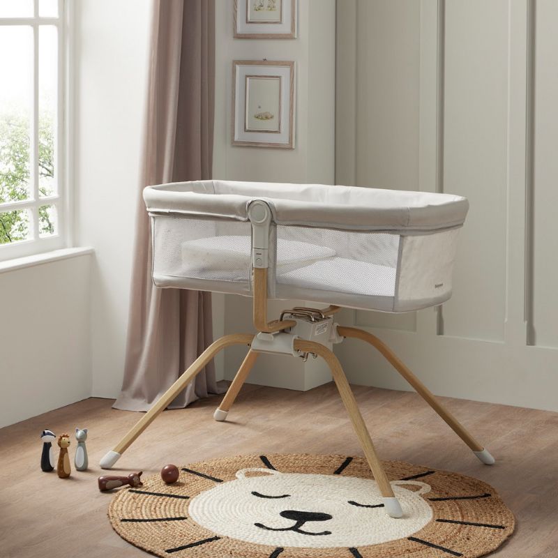 Babymore Air Motion Gliding Crib - Grey