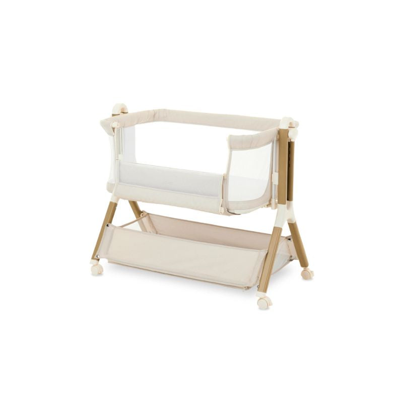 OBaby Cloud Bedside Crib - Oatmeal
