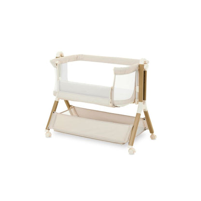 OBaby Cloud Bedside Crib - Oatmeal