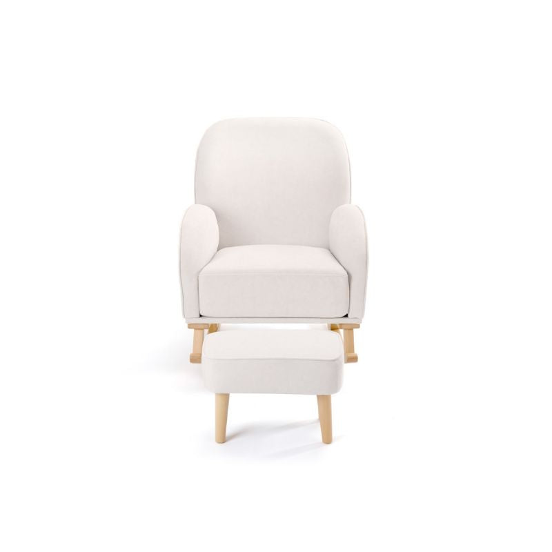 Babymore Freya Nursing Chair with Footstool – Cream