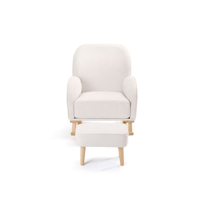 Babymore Freya Nursing Chair with Footstool – Cream