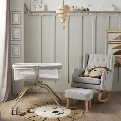 Babymore Air Motion Gliding Crib - Grey