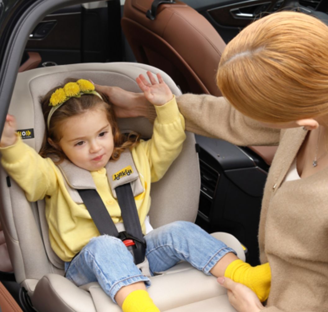 Jovikids Ranger 2 - i-Size 360° Rotating Car Seat with Canopy – 40-150cm All-in-One + ISOFIX Rosewood