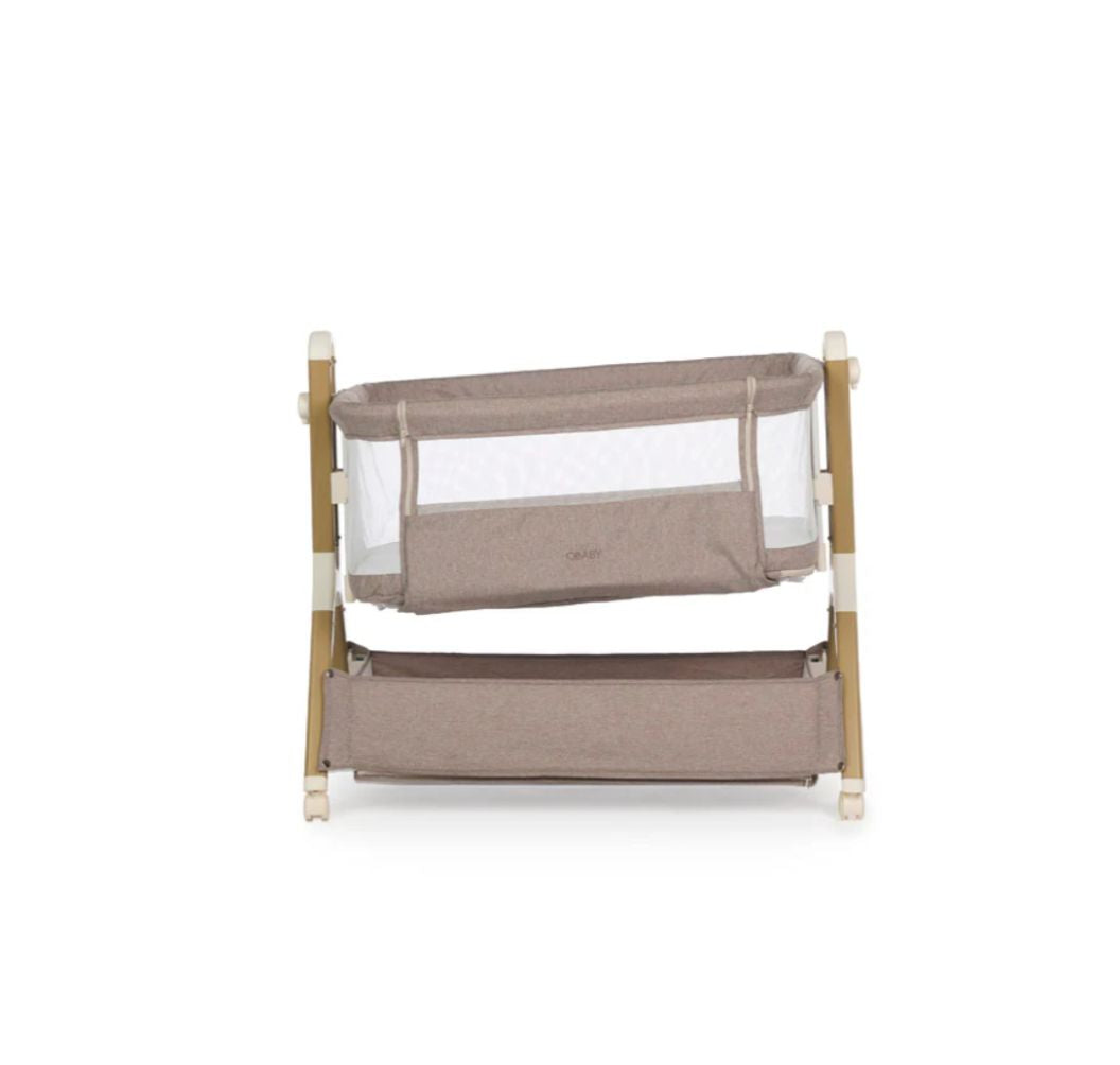 Obaby Cloud Bedside Crib – Nutmeg | Adjustable Bedside Sleeper & Newborn Crib with Mattress (Copy) (Copy)