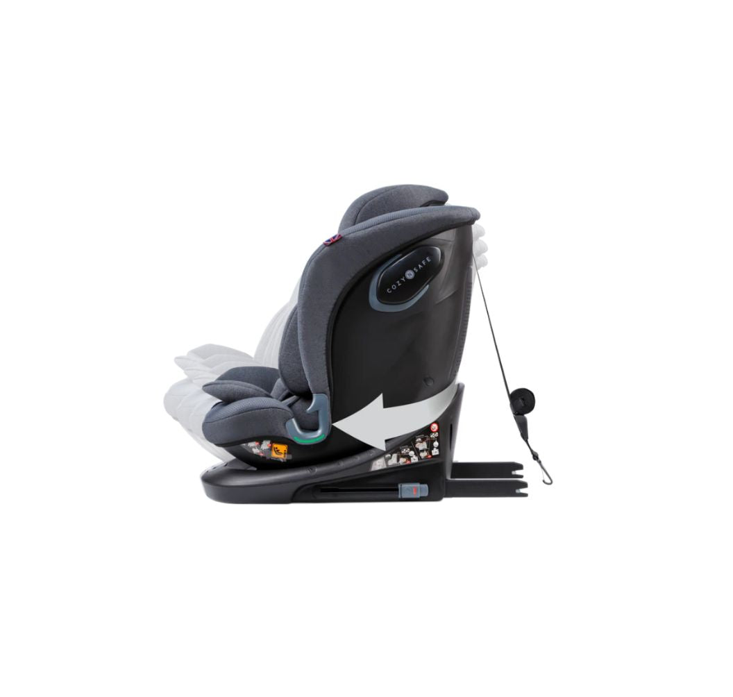 Cozy N Safe Vesta i-Size 360° Rotating Car Seat (40–150cm) | Birth to 12 Years | ISOFIX - Slate