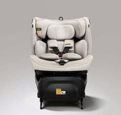 Jovikids Ranger 2 - i-Size 360° Rotating Car Seat with Canopy – 40-150cm All-in-One + ISOFIX Milkstone