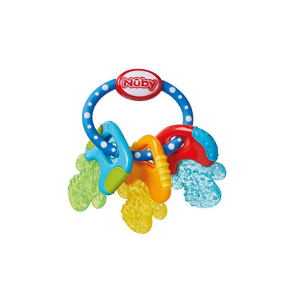 Nuby IcyBite Keys Cooling Teether | PureIce™ Gel Baby Teether | 3+ Months